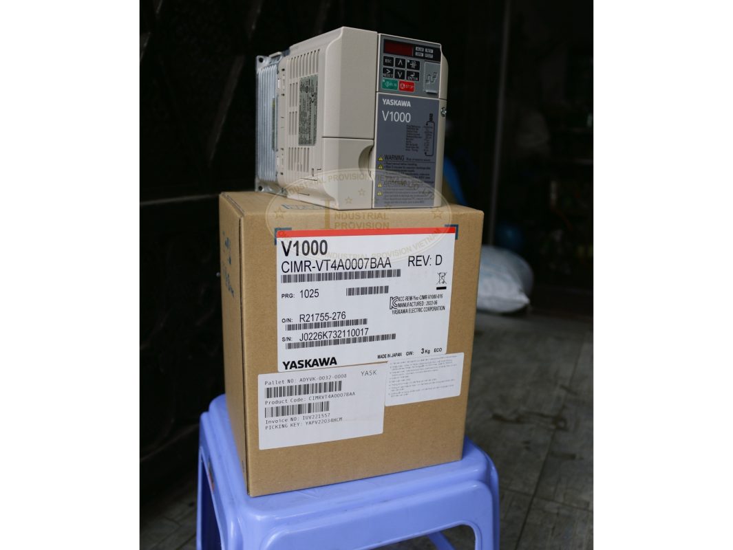 Biến tần Yaskawa V1000 – 2.2kW – 3 Pha 380V CIMR-VT4A0007BAA