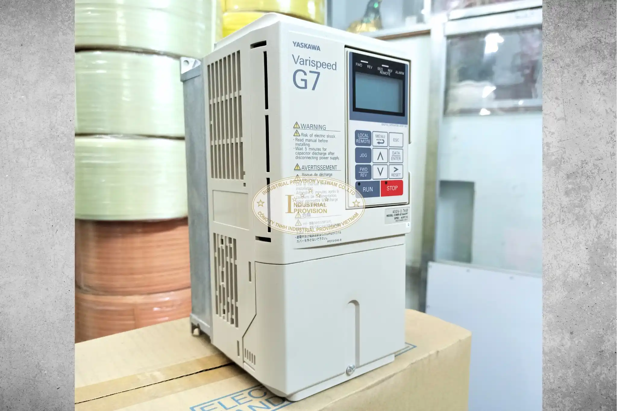 Biến tần Yaskawa G7 3.7kW 380V, CIMR-G7A43P7 18 CIMR-G7A43P7