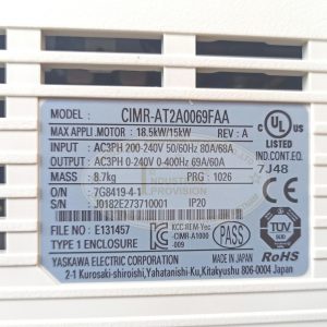Biến tần Yaskawa A1000 15/18.5kW 220V, CIMR-AT2A0069FAA 19 CIMR AT2A0069FAA 7