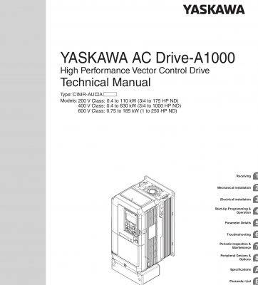 Page 1 Yaskawa A1000